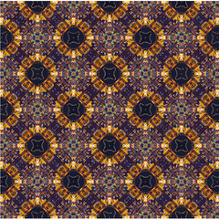 Abstract Seamless Pattern Illustration. Background Texture In Geometric Ornamental Style.