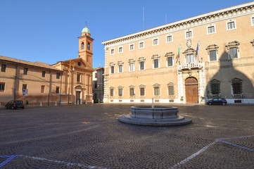 Obraz premium Piazza del Duomo square in Forli