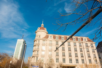 Obraz premium BEIJING, CHINA - DECEMBER 25, 2018: Italian style building in Tianjin , China