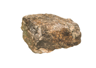 stones isolated on white background.Big granite rock stone.rock stone isolated on white background