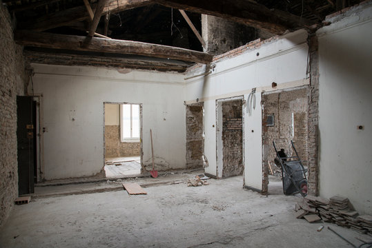 lavori in corso in un palazzo