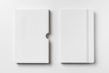 white notebook with case for mock up