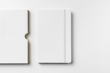 white notebook with case for mock up