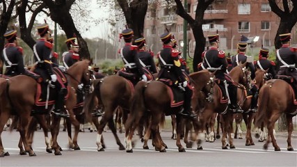 Regiment Of Mounted Grenadiers In Buenos Aires, Argentina. 