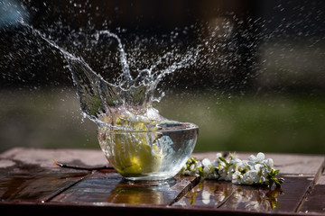 splash of water