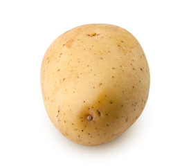 potato, isolated on white background, clipping path, full depth of field