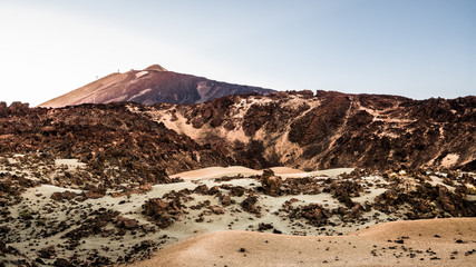 Desert at the foot of Teide volcano