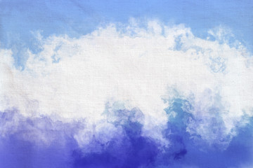 abstract tie dye pattern brushstrokes hand drawn on fabric texture background, digital painted.