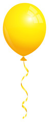 Einzelner Gelber Luftballon