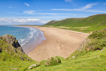 Rhossili Bay, Gower Peninsula, South Wales, UK