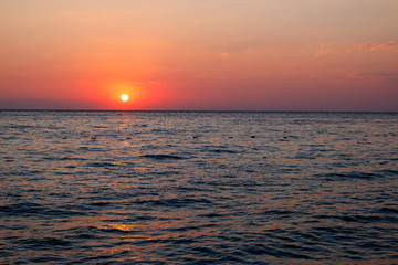 Fototapeta premium sunrise over the mediterranean sea