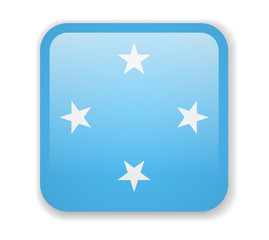 Micronesia flag bright square icon on a white background