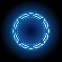 circle futuristic light