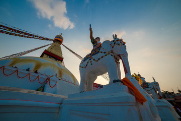 big stupa in Kathmandu, Nepal. November 11, 2018