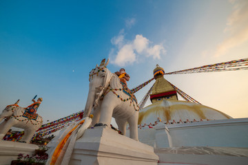 big stupa in Kathmandu, Nepal. November 11, 2018