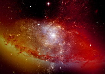 galaxy in a free space