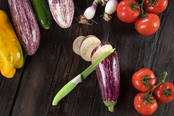 Melanzane pomodori peperoni