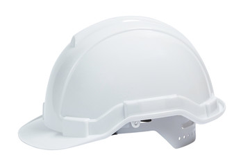 Plastic safety helmet isolated, With clipping path