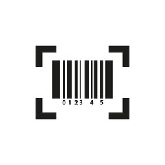 Barcode icon. Simple vector illustration