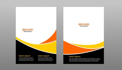 Fototapeta premium modern brochure design with two choices