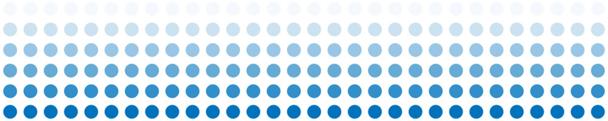 Sehr breiter Banner mit Verlauf aus blauen Punkten
