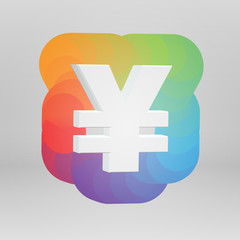 Obraz premium 3D character from a fontset with colorful background, vector illustartion