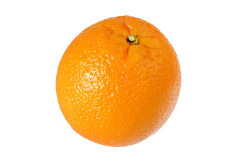 Fresh oranges isolated on the gray background