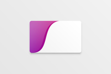 Colorful modern white card template with colorful design