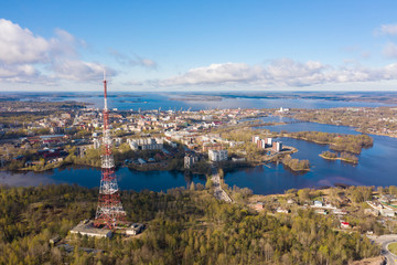 Vyborg to see from a height Radio antenna