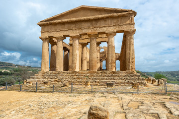 Temple of Concordia in the Valley of Temples near Agrigento, Sicily, Italy