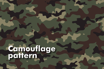 Military camouflage seamless pattern