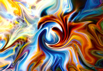 Fototapeta na wymiar abstract background with swirling movements in elemental structure.