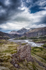 Icelandic mountain landscape 