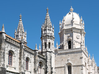 Obraz premium Mosteiro dos Jeronimos, monastery in Belem in Lisbon
