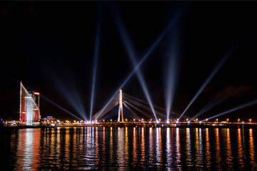 lights festival Staro Riga, Latvia