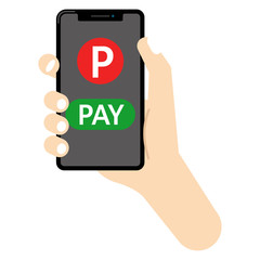 キャッシュレス決済：スマホ キャッシュレス 決済 Pマーク P ポイント cashless payment PAY