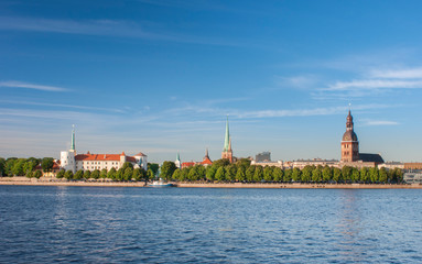 riverside Panorama of Riga city