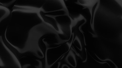 Abstract black background. Smooth black wave . Scratched Plastic. Dark luxury texture. Oil, petroleum, rock-oil. Silk, satin. Black tar, gum