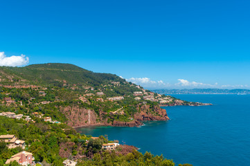Coastal landscape close to Théoule-sur-Mer