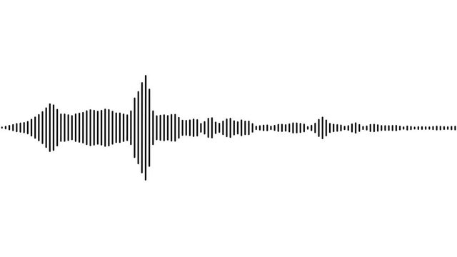Simple Audio Waveform sound waves loop
