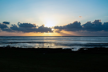 Obraz premium Sonnenuntergang an der Nordsee