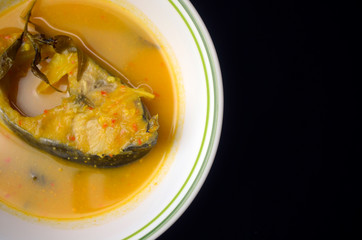 Catfish cooked on spicy sour flavour