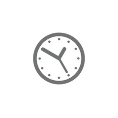 Clock Icon Graphic. Simple vector element illustration