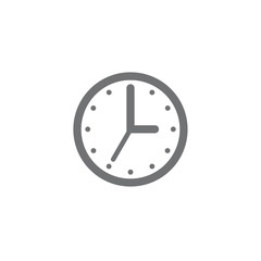 Clock Icon Graphic. Simple vector element illustration