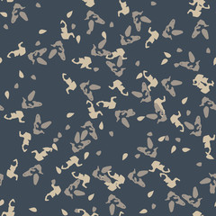 Urban camouflage of various shades of beige, grey and blue colors
