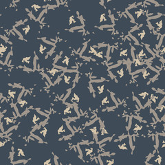 Urban camouflage of various shades of beige, grey and blue colors