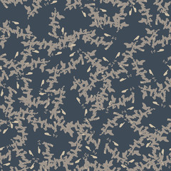 Urban camouflage of various shades of beige, grey and blue colors
