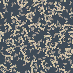 Urban camouflage of various shades of beige, grey and blue colors