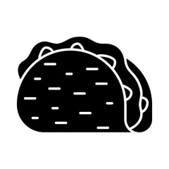 Taco glyph icon