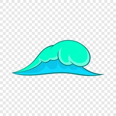 Outdoor kussens Big ocean wave icon. Cartoon illustration of big ocean wave vector icon for web © ylivdesign